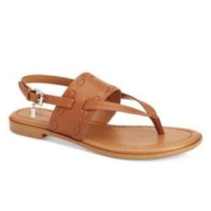 Coach | Stacey Brown Slingback Thong Sandals 7